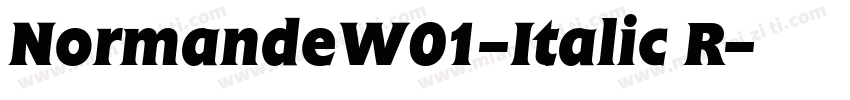 NormandeW01-Italic R字体转换